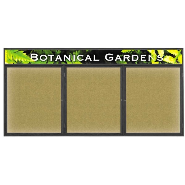 United Visual Products Open Faced Traditional Corkboard, 48x36" UV642A-BRONZE-CORK - main